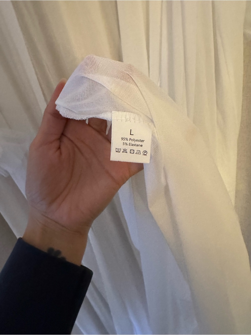 White Sheer Robe with Ruffle Trim - Picture 11 of 11